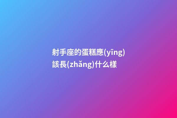 射手座的蛋糕應(yīng)該長(zhǎng)什么樣