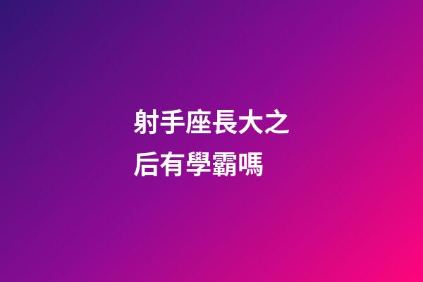 射手座長大之后有學霸嗎-第1張-星座運勢-玄機派