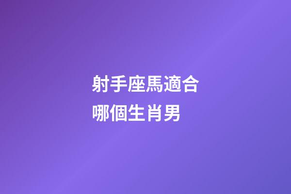 射手座馬適合哪個生肖男-第1張-星座運勢-玄機派