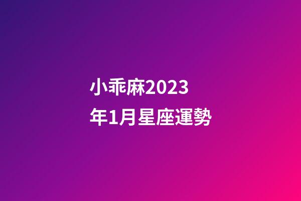 小乖麻2023年1月星座運勢-第1張-星座運勢-玄機派