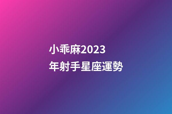 小乖麻2023年射手星座運勢-第1張-星座運勢-玄機派