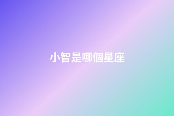 小智是哪個星座-第1張-星座運勢-玄機派