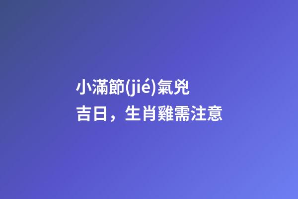 小滿節(jié)氣兇吉日，生肖雞需注意