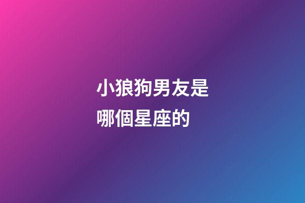 小狼狗男友是哪個星座的-第1張-星座運勢-玄機派