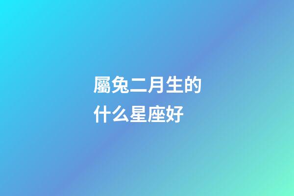 屬兔二月生的什么星座好-第1張-星座運勢-玄機派