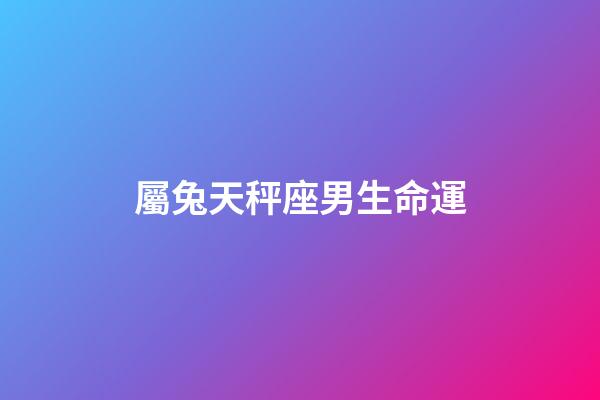 屬兔天秤座男生命運-第1張-星座運勢-玄機派