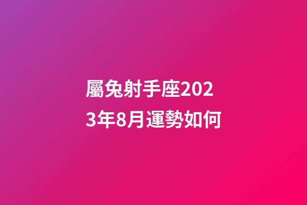 屬兔射手座2023年8月運勢如何-第1張-星座運勢-玄機派