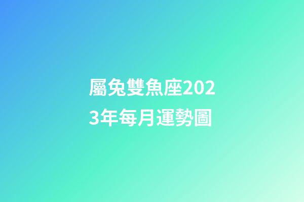 屬兔雙魚座2023年每月運勢圖-第1張-星座運勢-玄機派