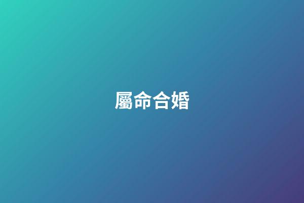 屬命合婚