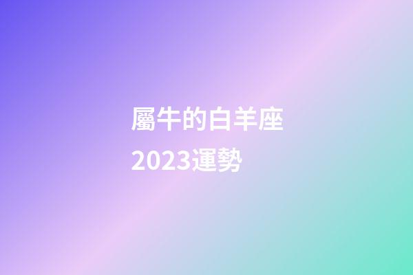 屬牛的白羊座2023運勢-第1張-星座運勢-玄機派