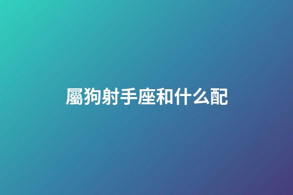 屬狗射手座和什么配-第1張-星座運勢-玄機派