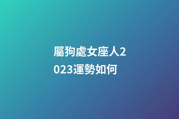 屬狗處女座人2023運勢如何-第1張-星座運勢-玄機派