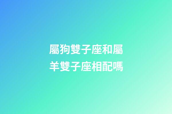 屬狗雙子座和屬羊雙子座相配嗎-第1張-星座運(yùn)勢(shì)-玄機(jī)派