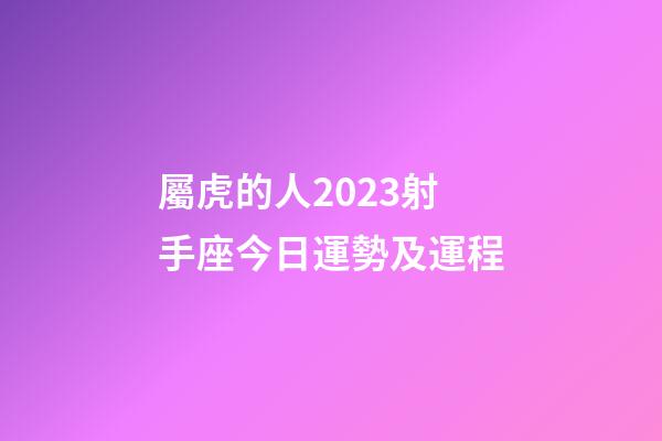 屬虎的人2023射手座今日運勢及運程-第1張-星座運勢-玄機派