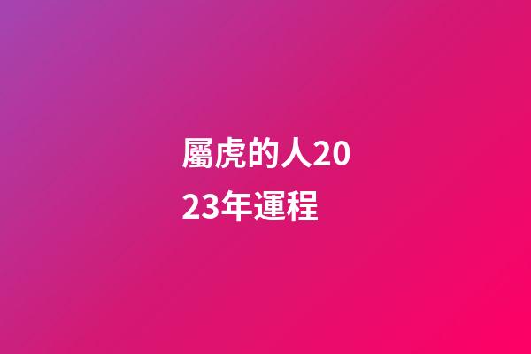 屬虎的人2023年運程（2023年屬兔人的全年運勢）-第1張-星座運勢-玄機派