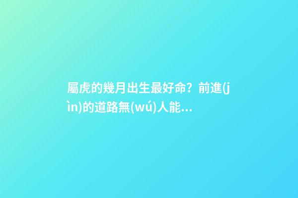 屬虎的幾月出生最好命？前進(jìn)的道路無(wú)人能擋