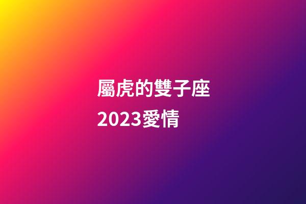 屬虎的雙子座2023愛情-第1張-星座運勢-玄機派