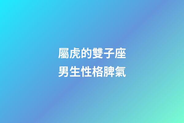 屬虎的雙子座男生性格脾氣-第1張-星座運(yùn)勢-玄機(jī)派