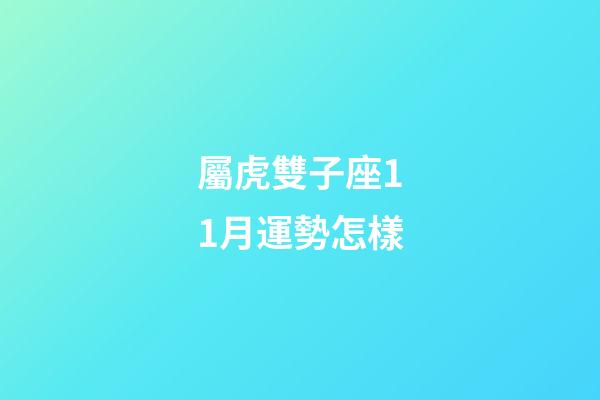 屬虎雙子座11月運勢怎樣-第1張-星座運勢-玄機派