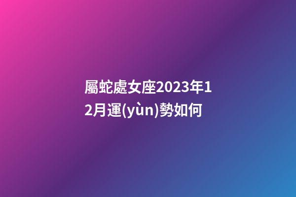 屬蛇處女座2023年12月運(yùn)勢如何-第1張-星座運(yùn)勢-玄機(jī)派
