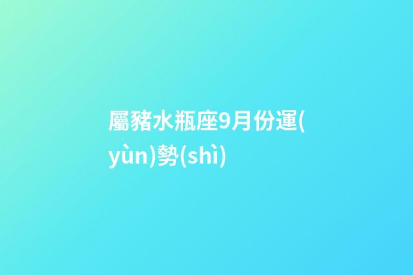 屬豬水瓶座9月份運(yùn)勢(shì)-第1張-星座運(yùn)勢(shì)-玄機(jī)派