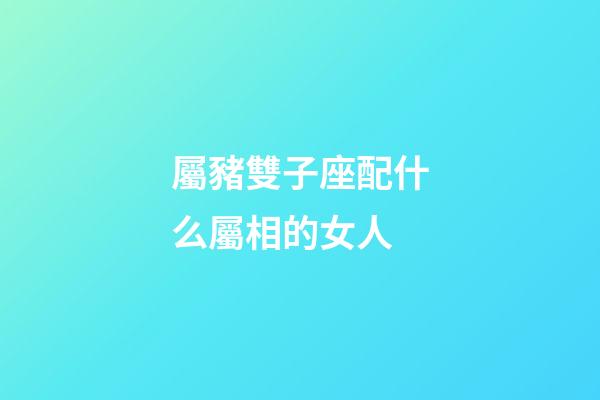 屬豬雙子座配什么屬相的女人-第1張-星座運勢-玄機派
