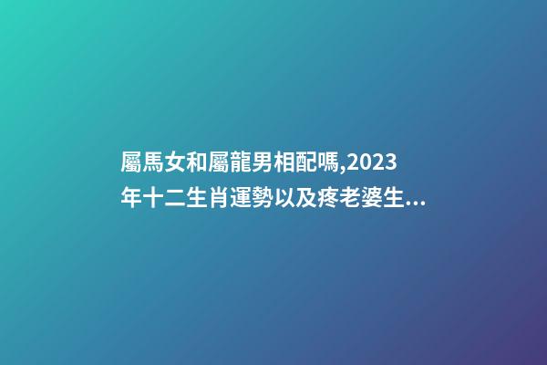 屬馬女和屬龍男相配嗎,2023年十二生肖運勢以及疼老婆生肖和旺夫生肖大全-第1張-觀點-玄機派