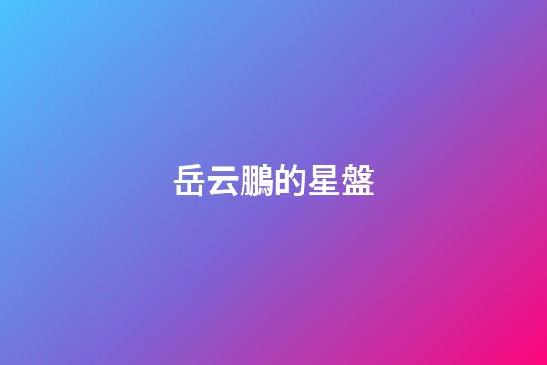 岳云鵬的星盤-第1張-星座運勢-玄機派