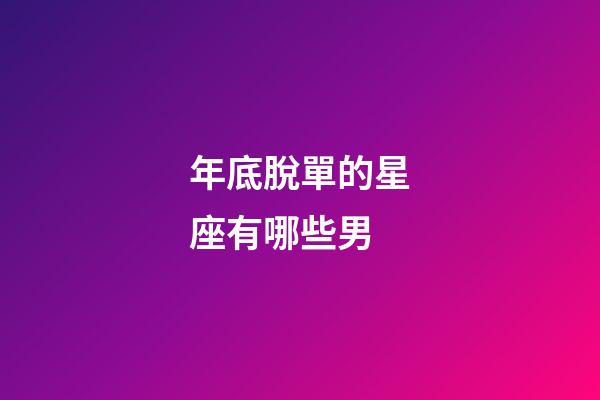 年底脫單的星座有哪些男-第1張-星座運(yùn)勢(shì)-玄機(jī)派