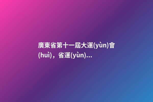 廣東省第十一屆大運(yùn)會(huì)，省運(yùn)會(huì)群眾體育組-第1張-觀點(diǎn)-玄機(jī)派
