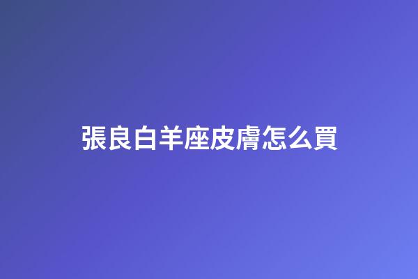 張良白羊座皮膚怎么買-第1張-星座運勢-玄機派