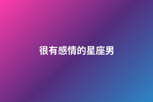 很有感情的星座男-第1張-星座運勢-玄機派