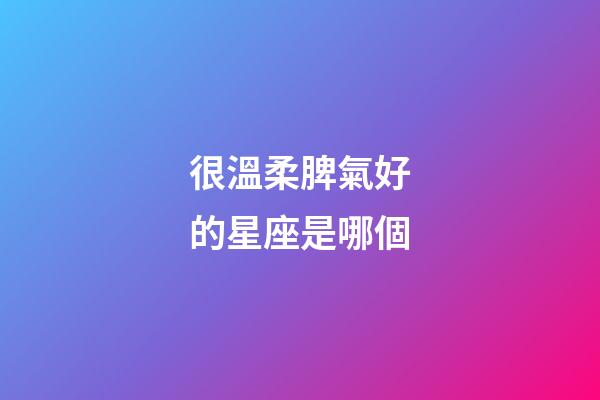 很溫柔脾氣好的星座是哪個-第1張-星座運勢-玄機派