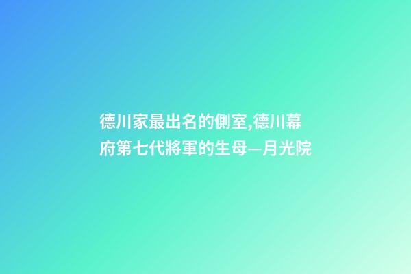 德川家最出名的側室,德川幕府第七代將軍的生母—月光院-第1張-觀點-玄機派