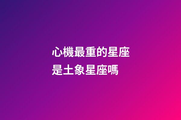 心機最重的星座是土象星座嗎-第1張-星座運勢-玄機派