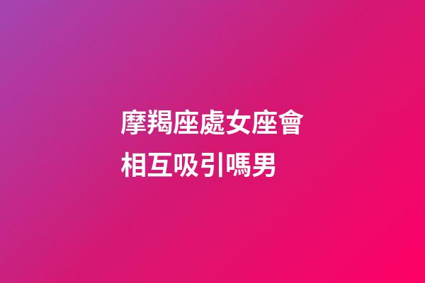 摩羯座處女座會相互吸引嗎男-第1張-星座運勢-玄機派