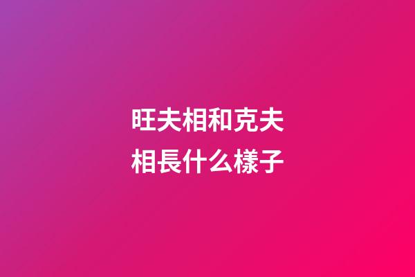 旺夫相和克夫相長什么樣子?