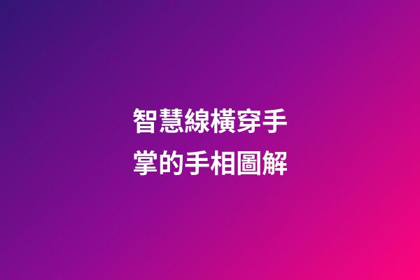 智慧線橫穿手掌的手相圖解