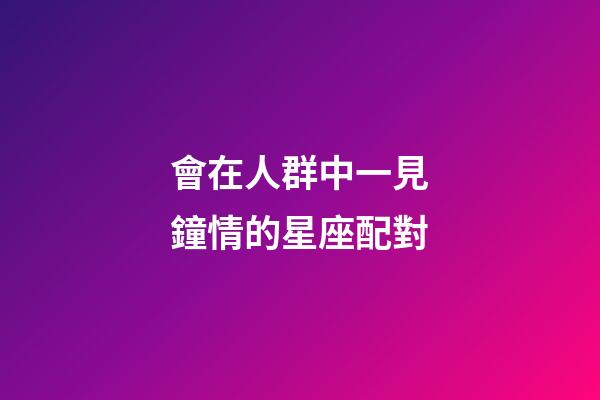 會在人群中一見鐘情的星座配對-第1張-星座運(yùn)勢-玄機(jī)派