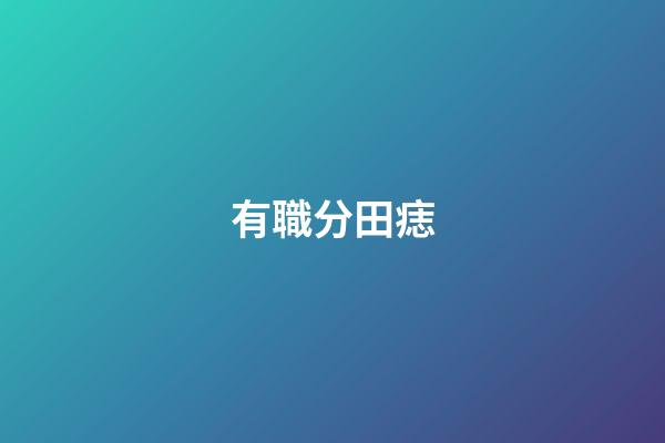 有職分田痣