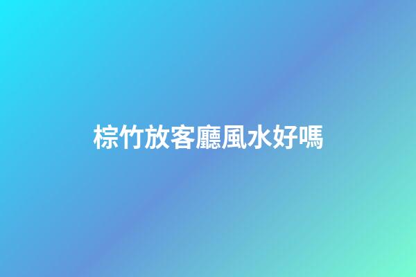 棕竹放客廳風水好嗎