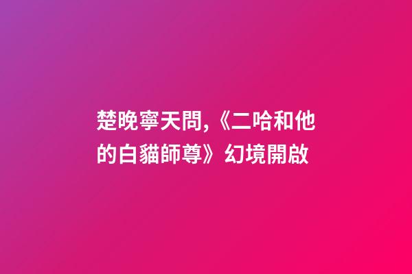楚晚寧天問,《二哈和他的白貓師尊》幻境開啟-第1張-觀點-玄機派