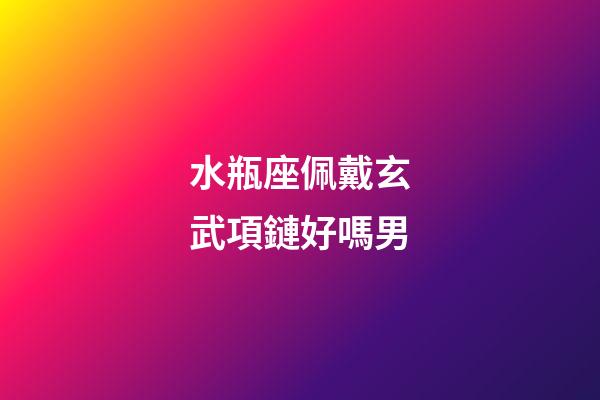 水瓶座佩戴玄武項鏈好嗎男-第1張-星座運勢-玄機派