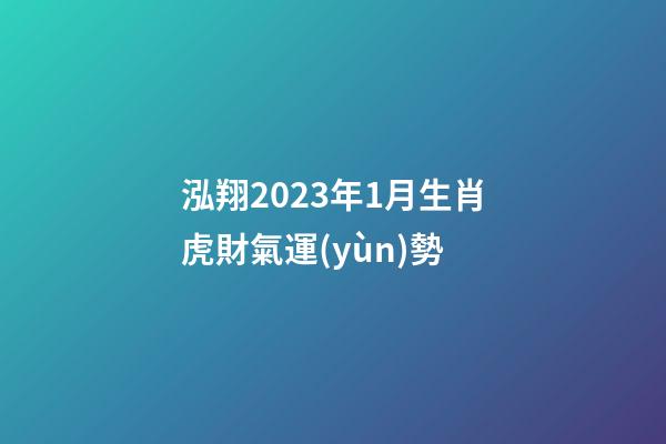泓翔2023年1月生肖虎財氣運(yùn)勢