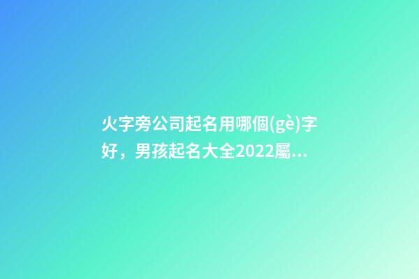火字旁公司起名用哪個(gè)字好，男孩起名大全2022屬虎帶鴻字起名學(xué)識(shí)淵博-第1張-觀點(diǎn)-玄機(jī)派