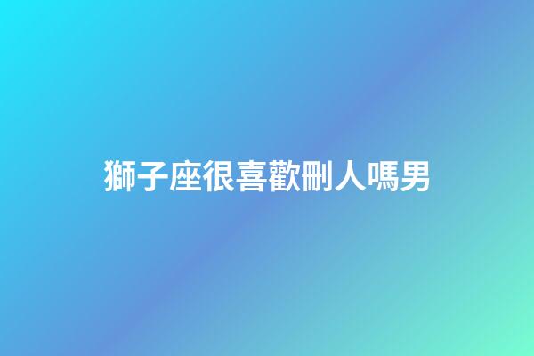 獅子座很喜歡刪人嗎男-第1張-星座運勢-玄機派