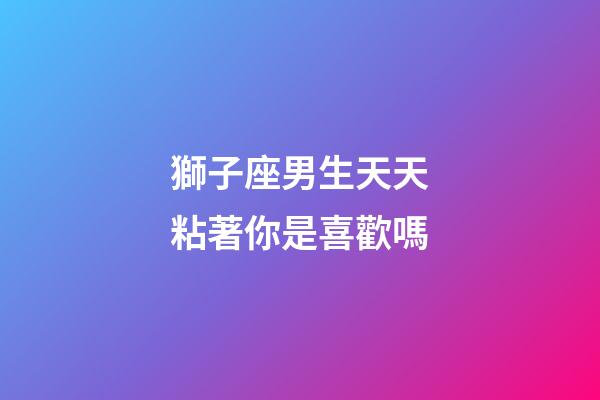 獅子座男生天天粘著你是喜歡嗎-第1張-星座運勢-玄機派