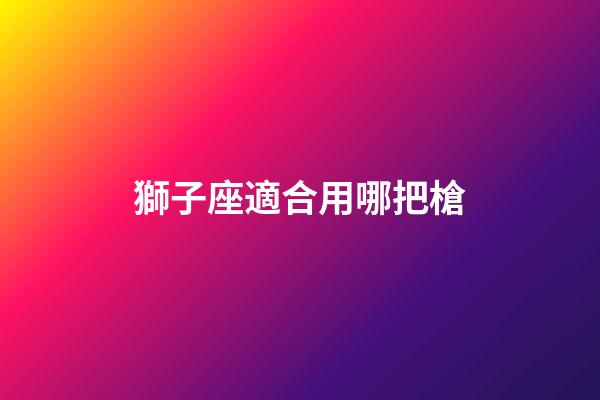 獅子座適合用哪把槍-第1張-星座運勢-玄機派