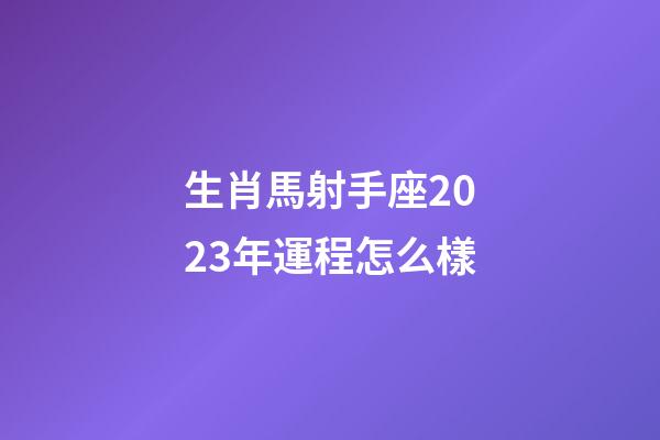 生肖馬射手座2023年運程怎么樣-第1張-星座運勢-玄機派