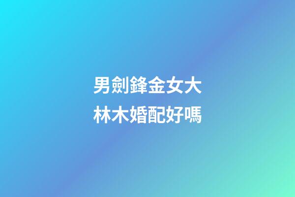 男劍鋒金女大林木婚配好嗎